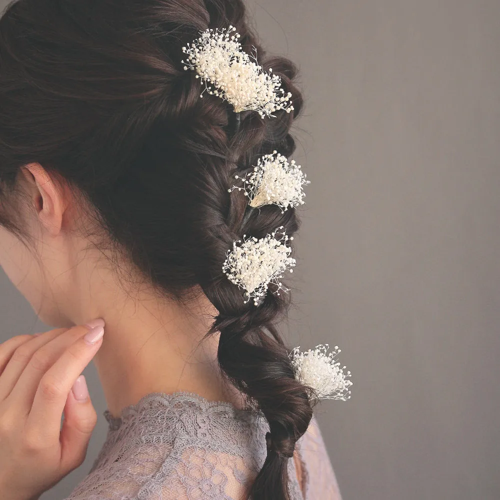 Real Gypsophila Hairpin Set