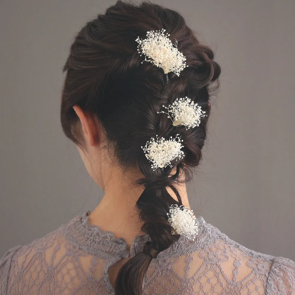 Real Gypsophila Hairpin Set