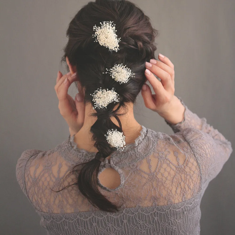 Real Gypsophila Hairpin Set