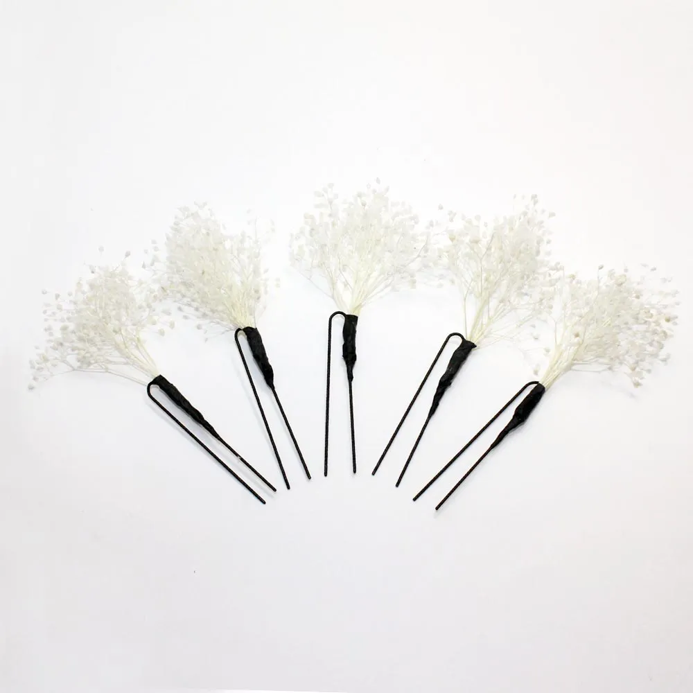 Real Gypsophila Hairpin Set