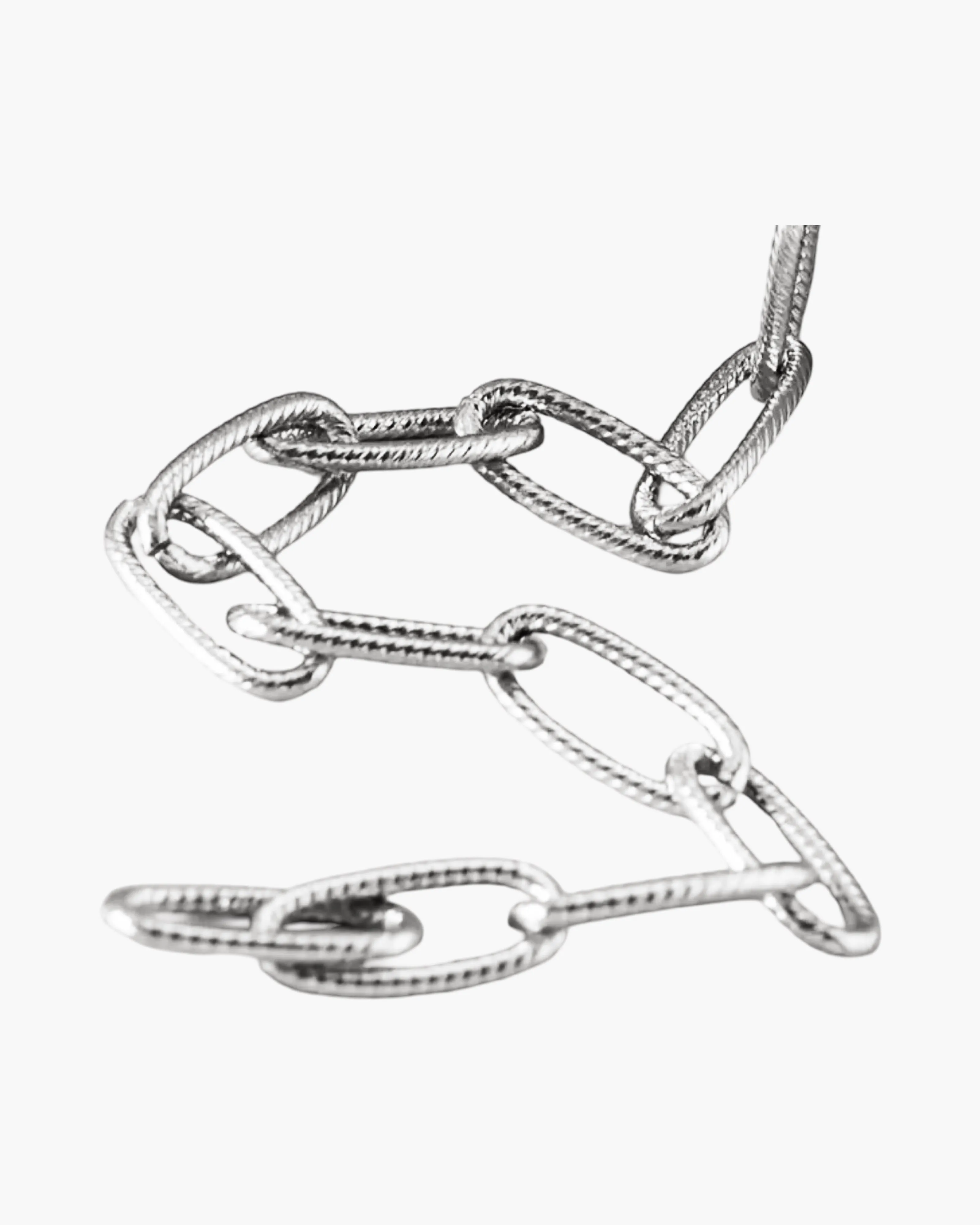 Rigged Silver Link Chain Hat Accessory