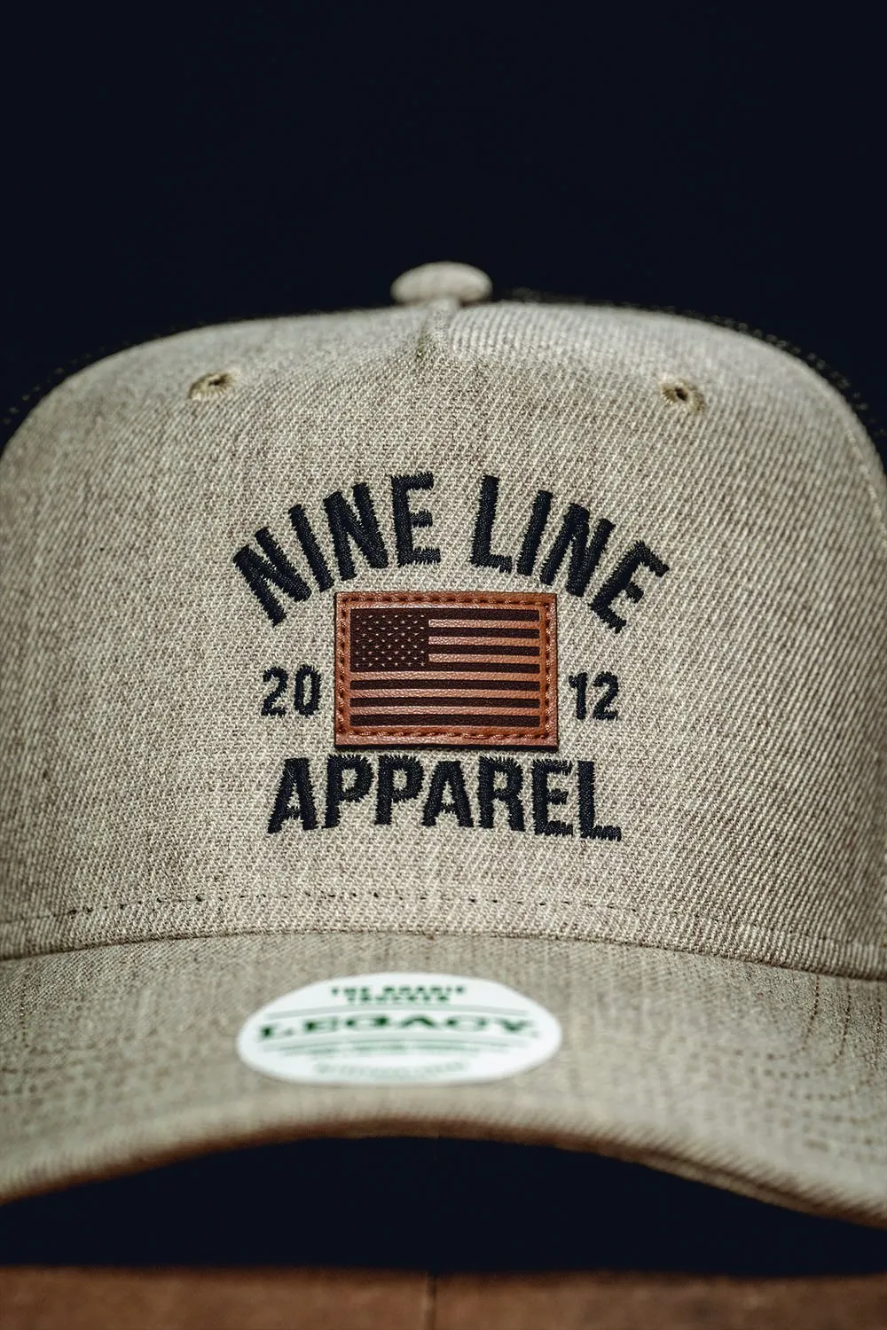 Roadie Trucker Hat Leather Flag Collection