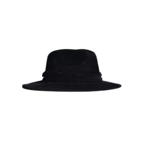 Rockstar Velour Faux Suede Fedora Hat