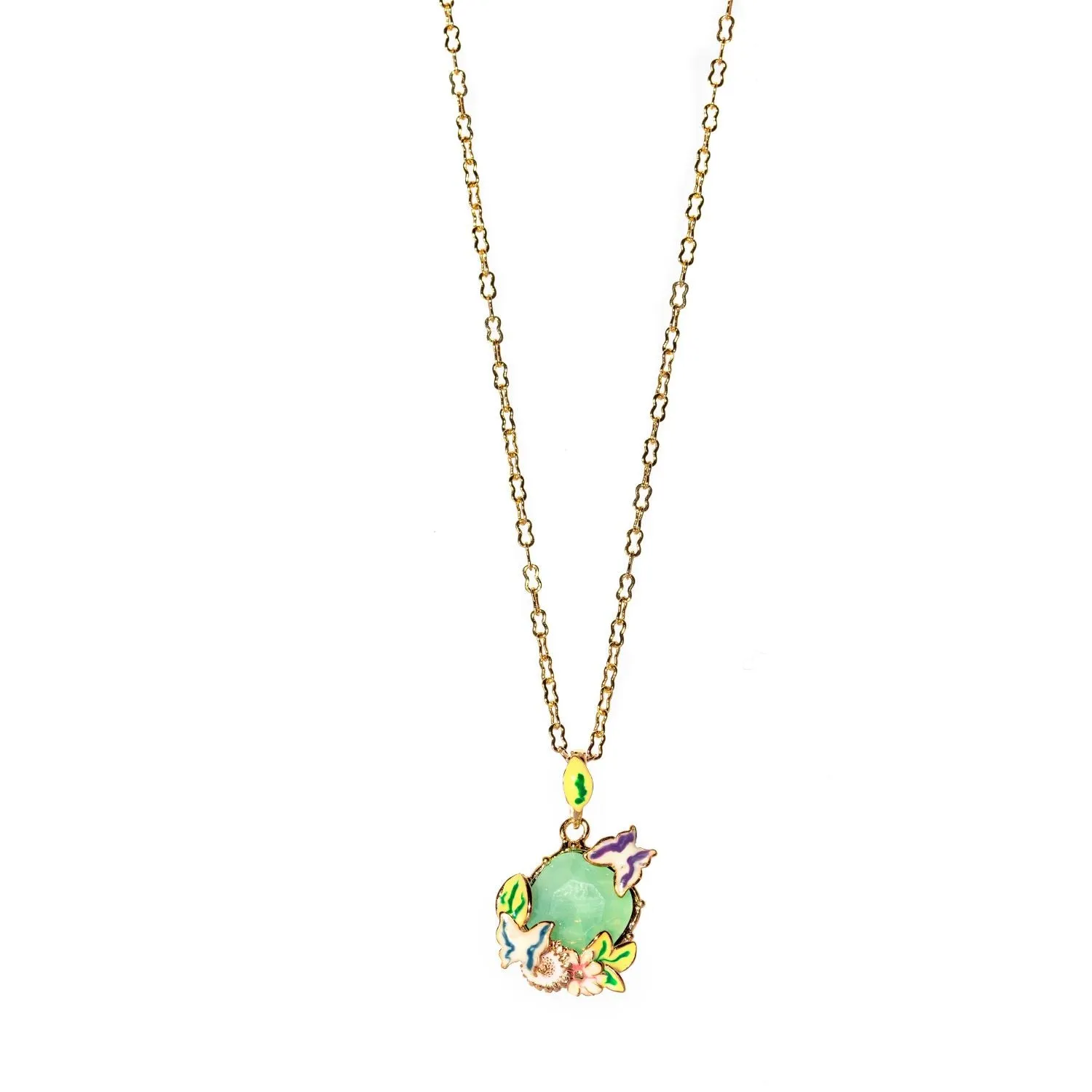 Scenes of Nature Pendant - Chrysolite Opal