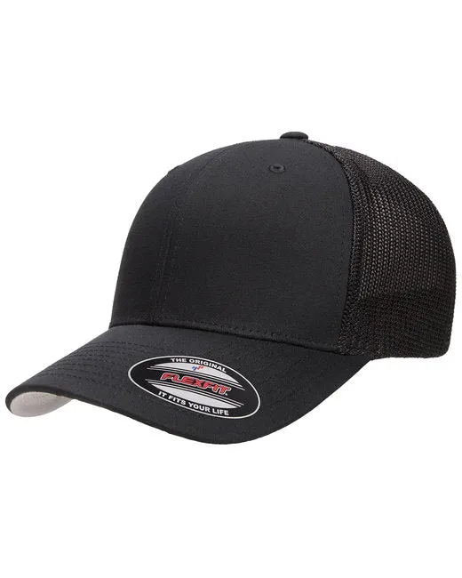 Self-Checkout Employee of the Month Leather Patch Trucker Hat