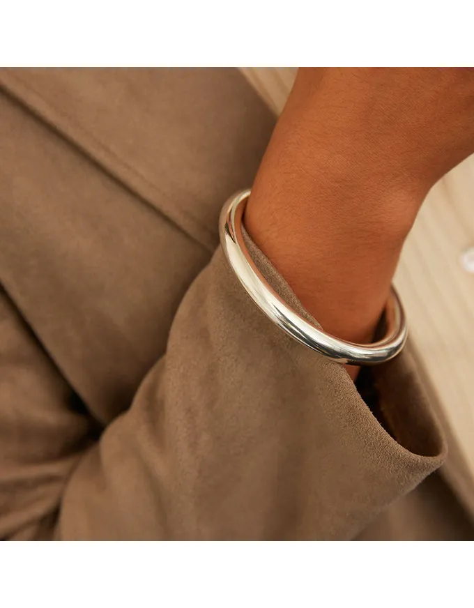 Silver Golf Bangle 8mm (68mm)
