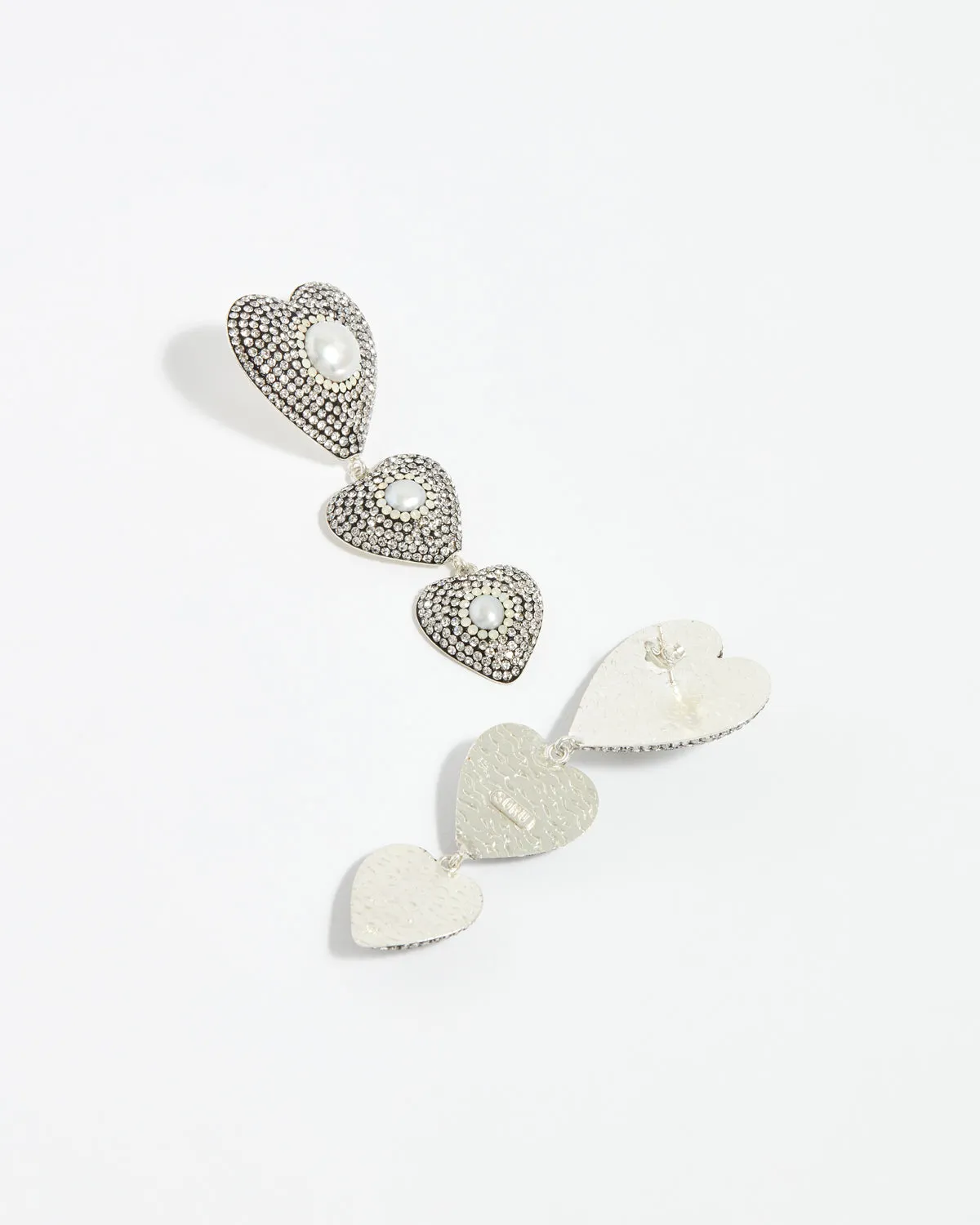 Silver Heart Earrings