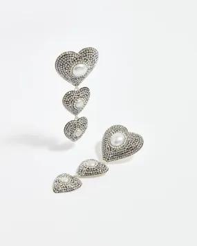 Silver Heart Earrings