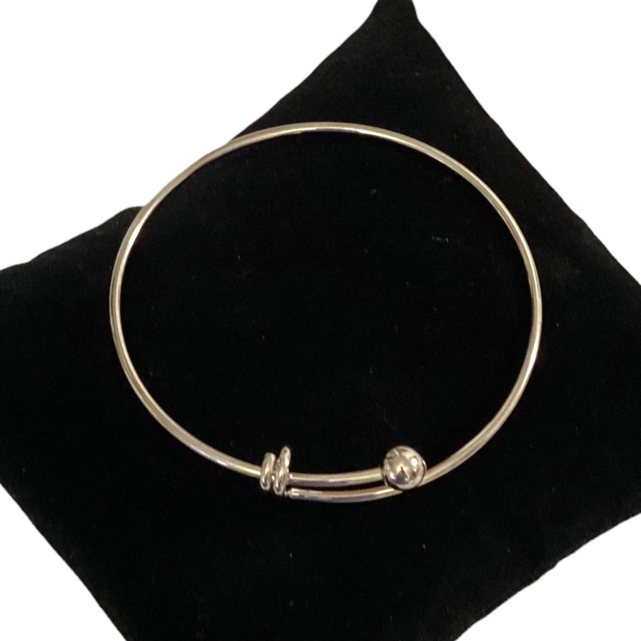 Silver Tension Bangle Bracelet