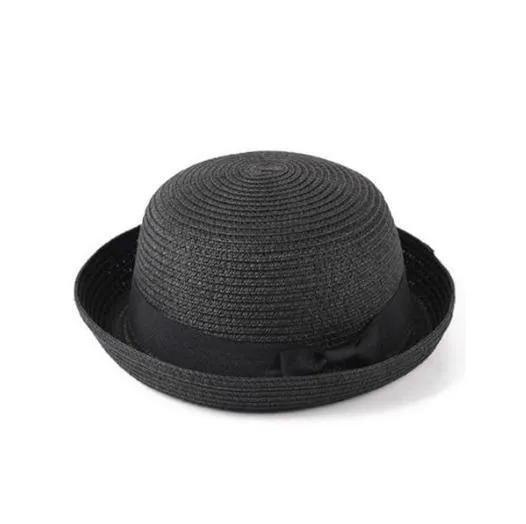 Simple Summer Beach Hat Female | Casual Women Flat hat | Brim Bowknot Straw Cap | Sun Hat