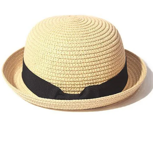 Simple Summer Beach Hat Female | Casual Women Flat hat | Brim Bowknot Straw Cap | Sun Hat