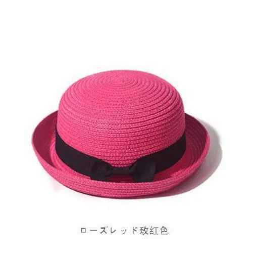 Simple Summer Beach Hat Female | Casual Women Flat hat | Brim Bowknot Straw Cap | Sun Hat