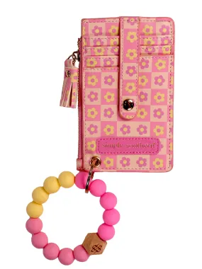 Simply Southern Bangle Wallet- Checkered Flower