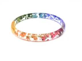 Skinny Wildflower Bracelet with Infused Cremation Ash