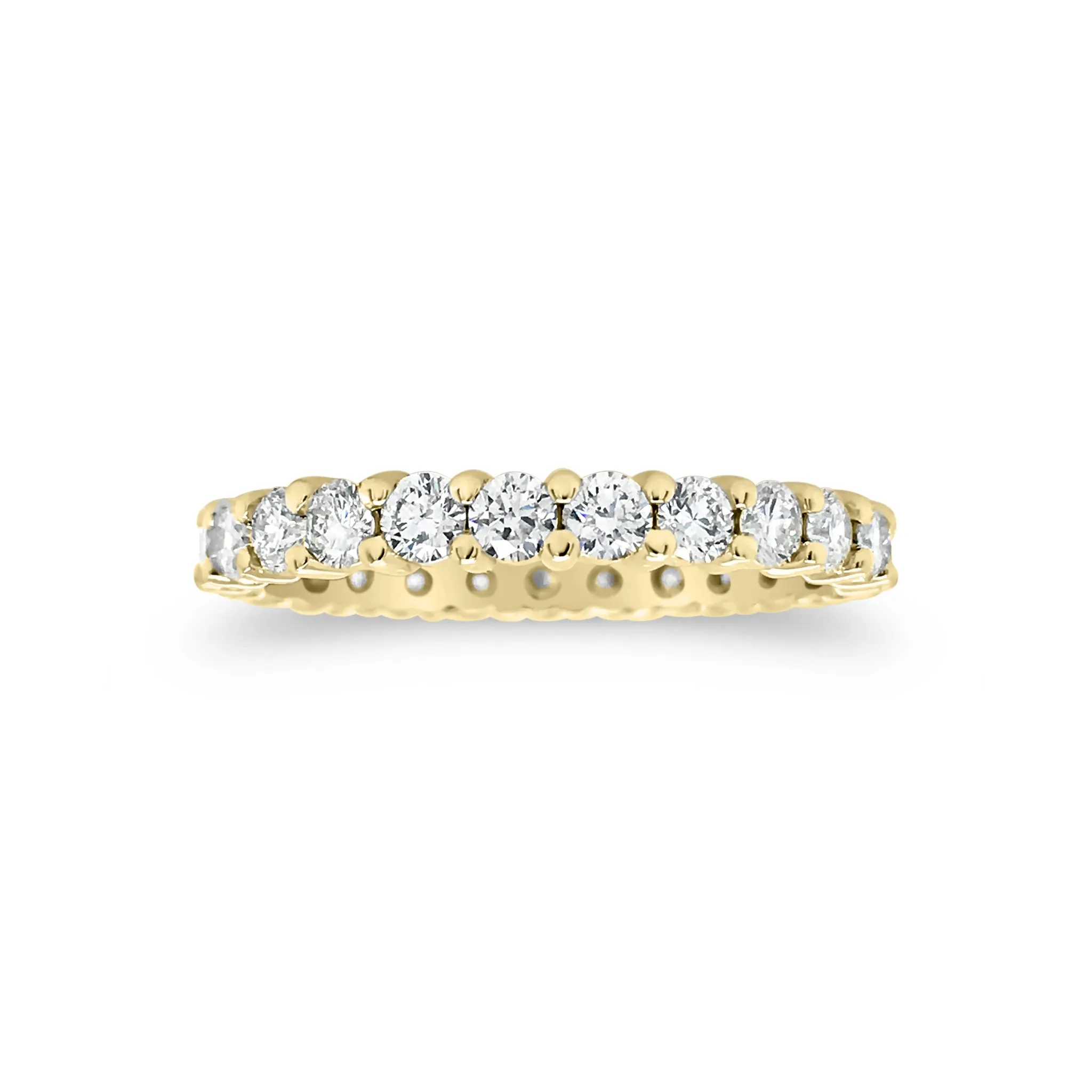 Slim Shared Prong-Set Diamond Eternity Band