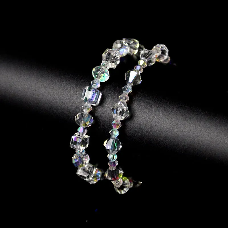 Square Crystal Stone Bracelet Shining AB Color Exquisite Luxury Fashion Bracelet Ornament