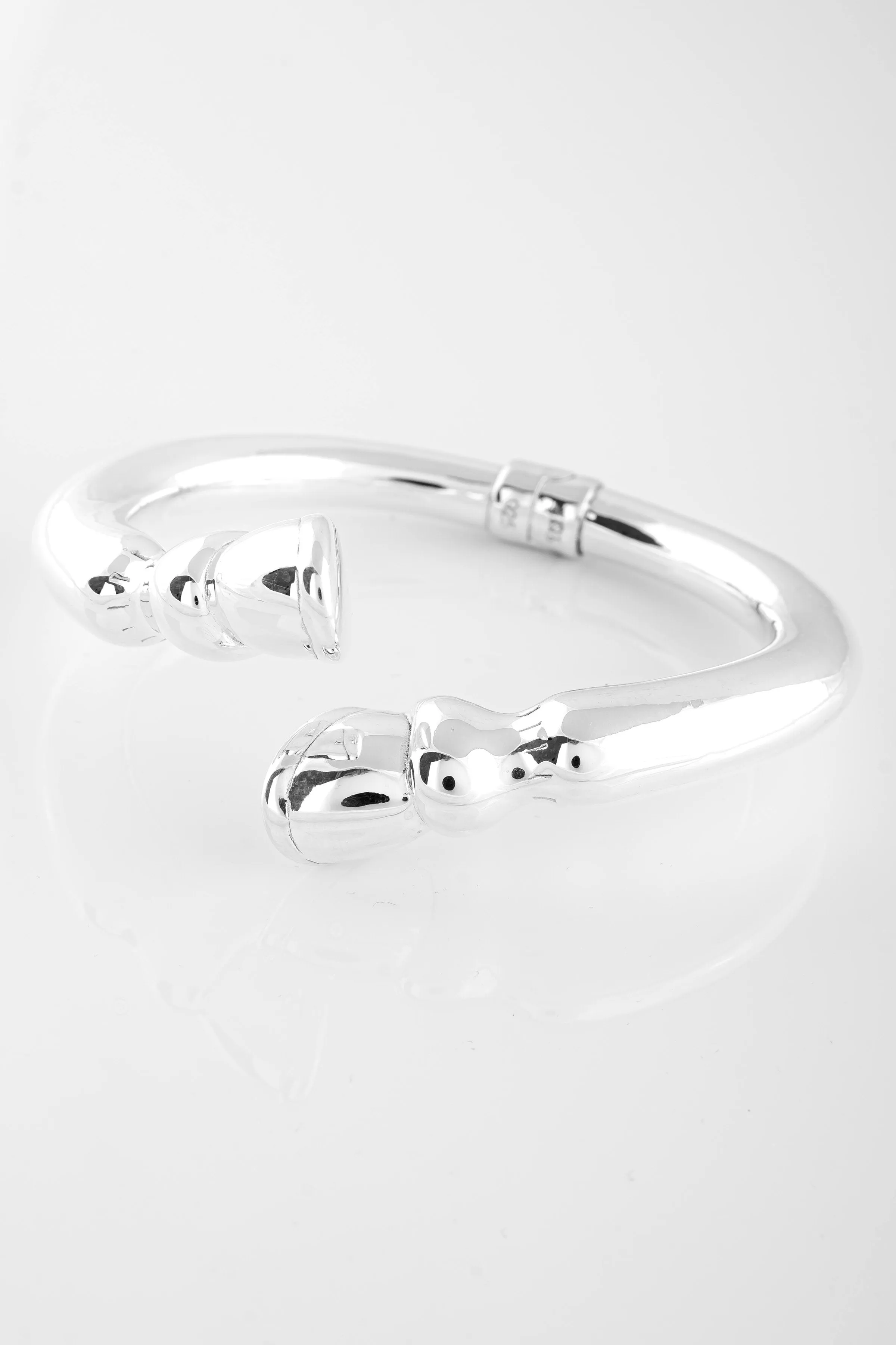 SS01 Silver Hooves Bangle