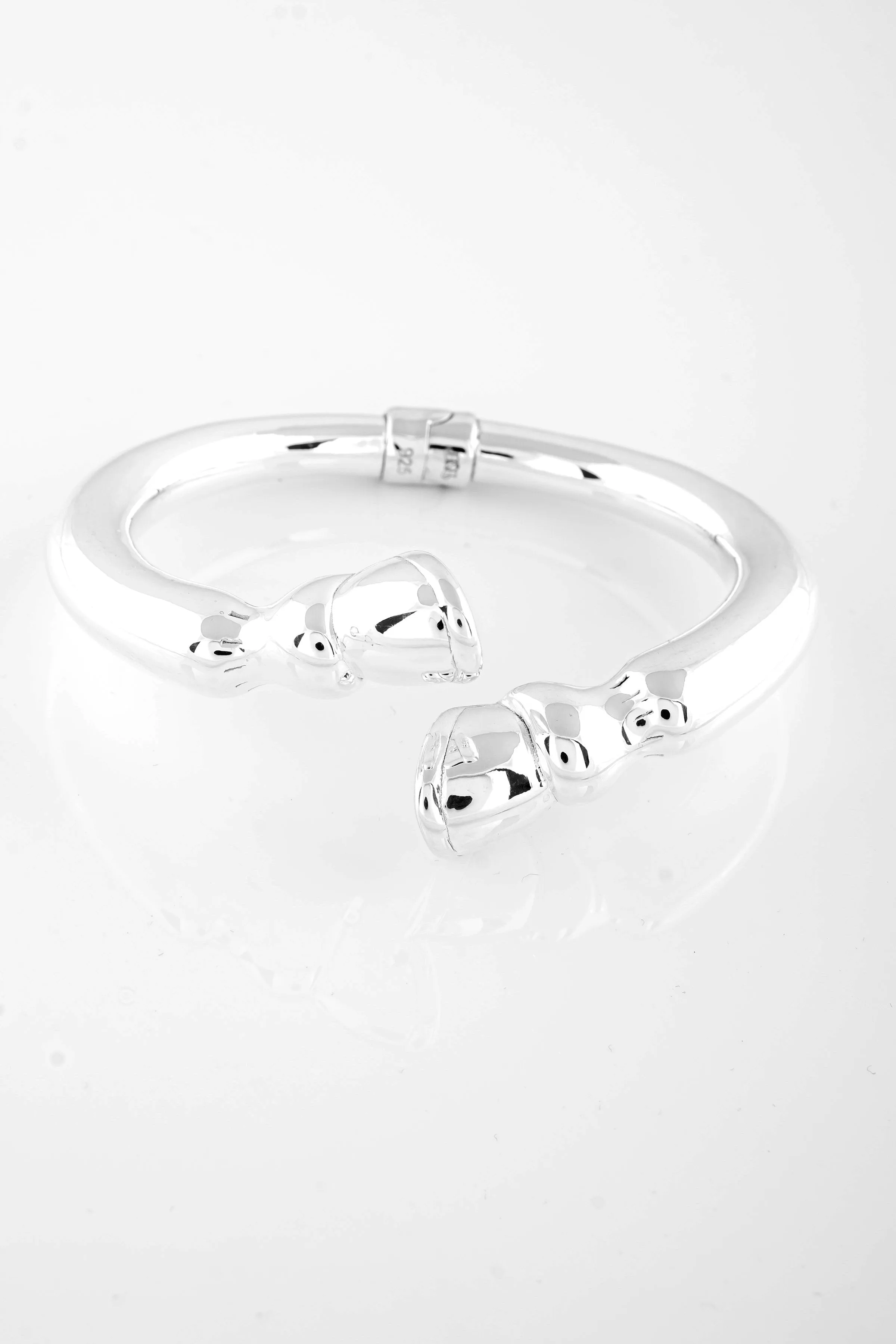SS01 Silver Hooves Bangle