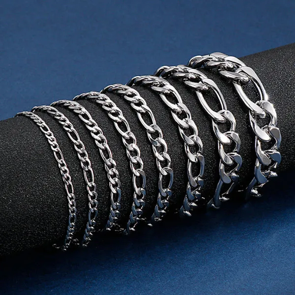 Stainless Steel 7mm Bracelet (Circumference 20.5cm) 不銹鋼7毫米手鍊 (鍊長 20.5cm) KJBR16249