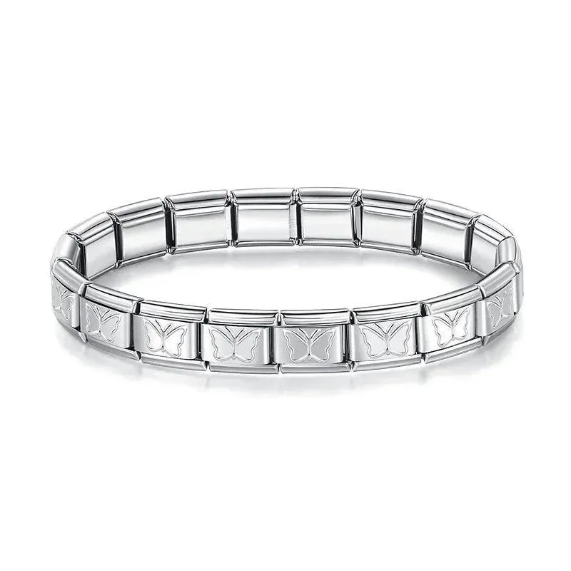 Stainless Steel Geometric Bangle: Chic Women's Fashion Jewelry