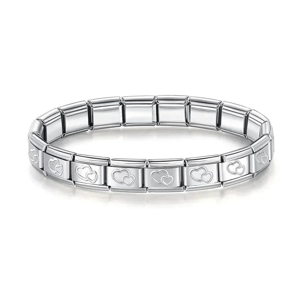 Stainless Steel Geometric Bangle: Chic Women's Fashion Jewelry