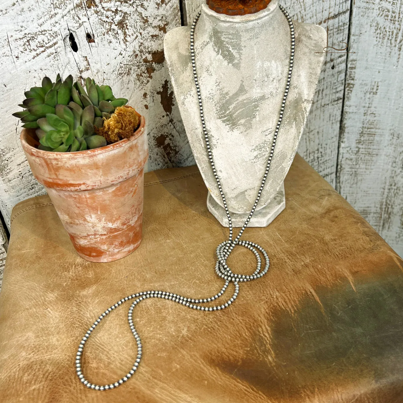 Sterling Silver Pearls~ 60" 4mm