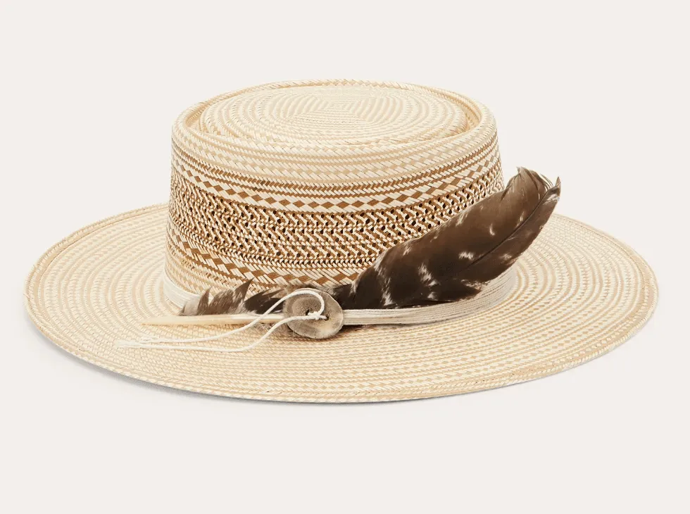 Stetson Natural/Tan Batterson Straw Fashion Cowboy Hat XSBTSN22534