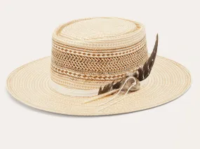 Stetson Natural/Tan Batterson Straw Fashion Cowboy Hat XSBTSN22534