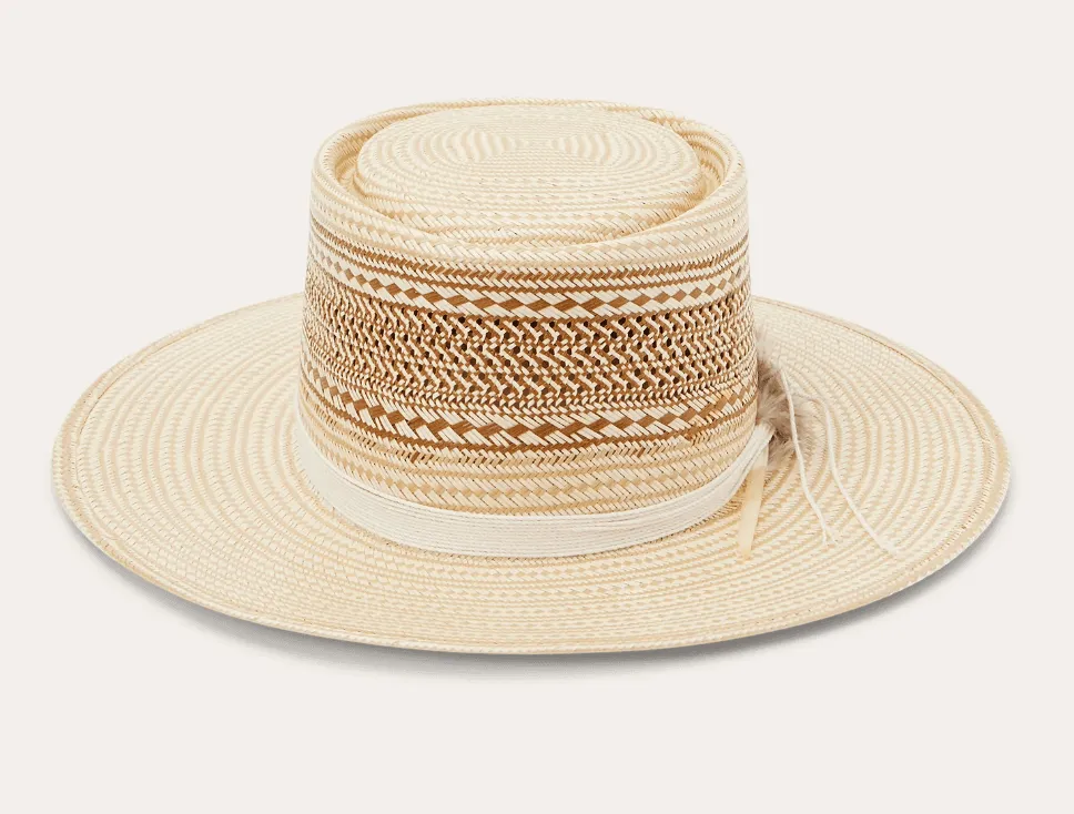 Stetson Natural/Tan Batterson Straw Fashion Cowboy Hat XSBTSN22534