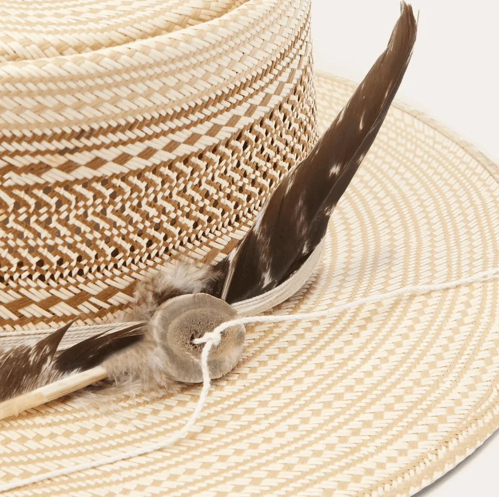Stetson Natural/Tan Batterson Straw Fashion Cowboy Hat XSBTSN22534