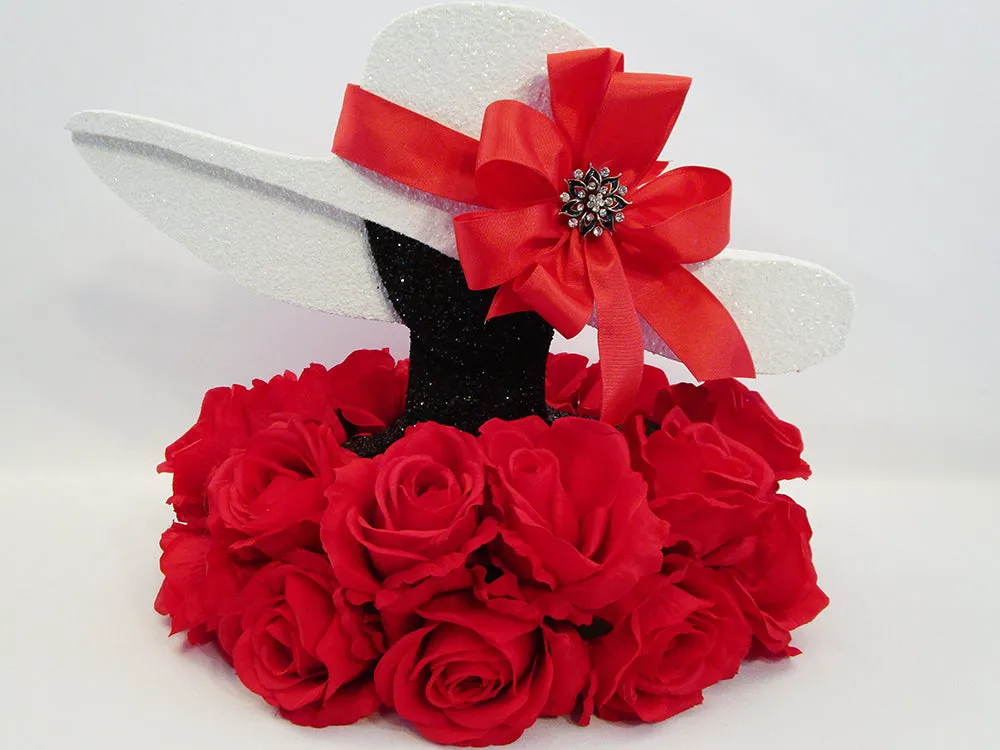 Styrofoam Floppy Hat Table Centerpiece