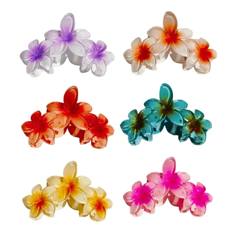 TAVIMART  -  Elegant Plastic Hairpin Fashionable Hairpins Beautiful Flower Hair Pin Claw Hair Clip Accessory for Parties & Weddings
