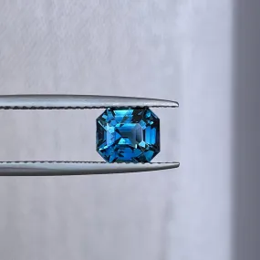 Teal Sapphire Emerald Cut 1.74 crt