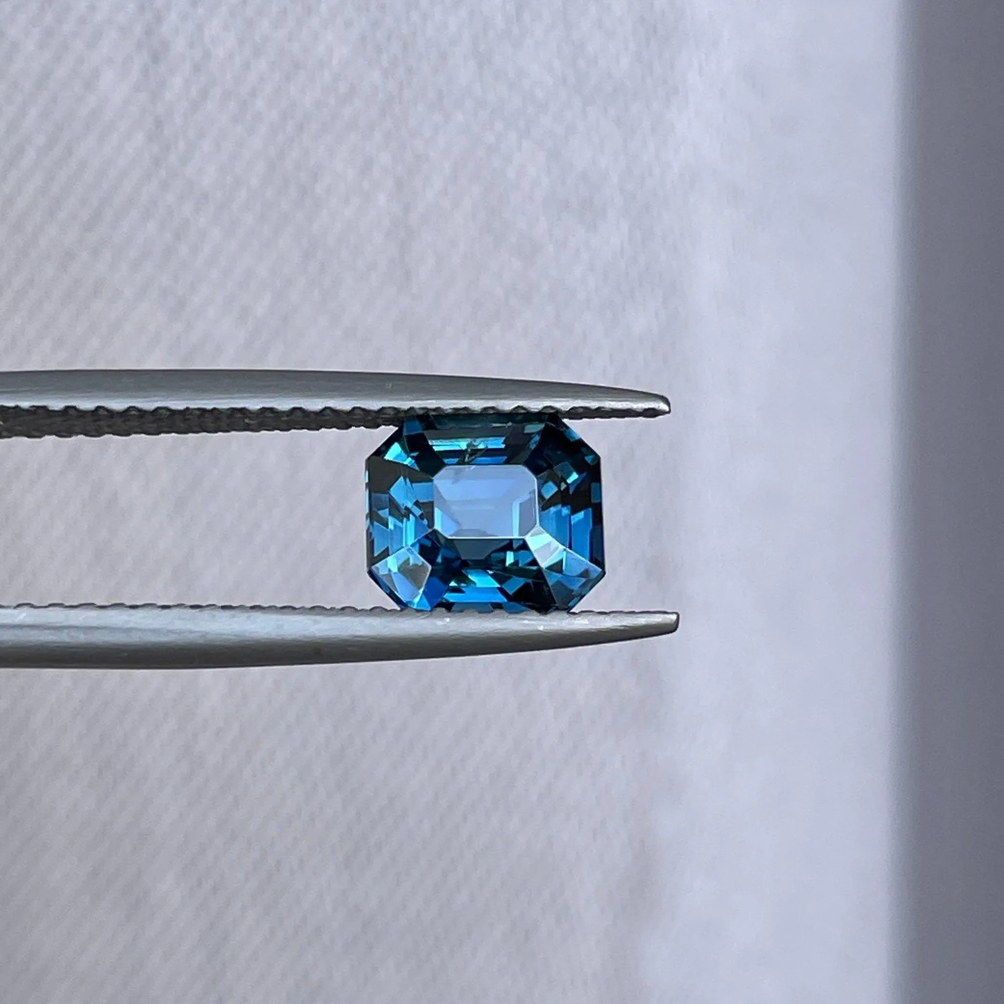 Teal Sapphire Emerald Cut 1.74 crt
