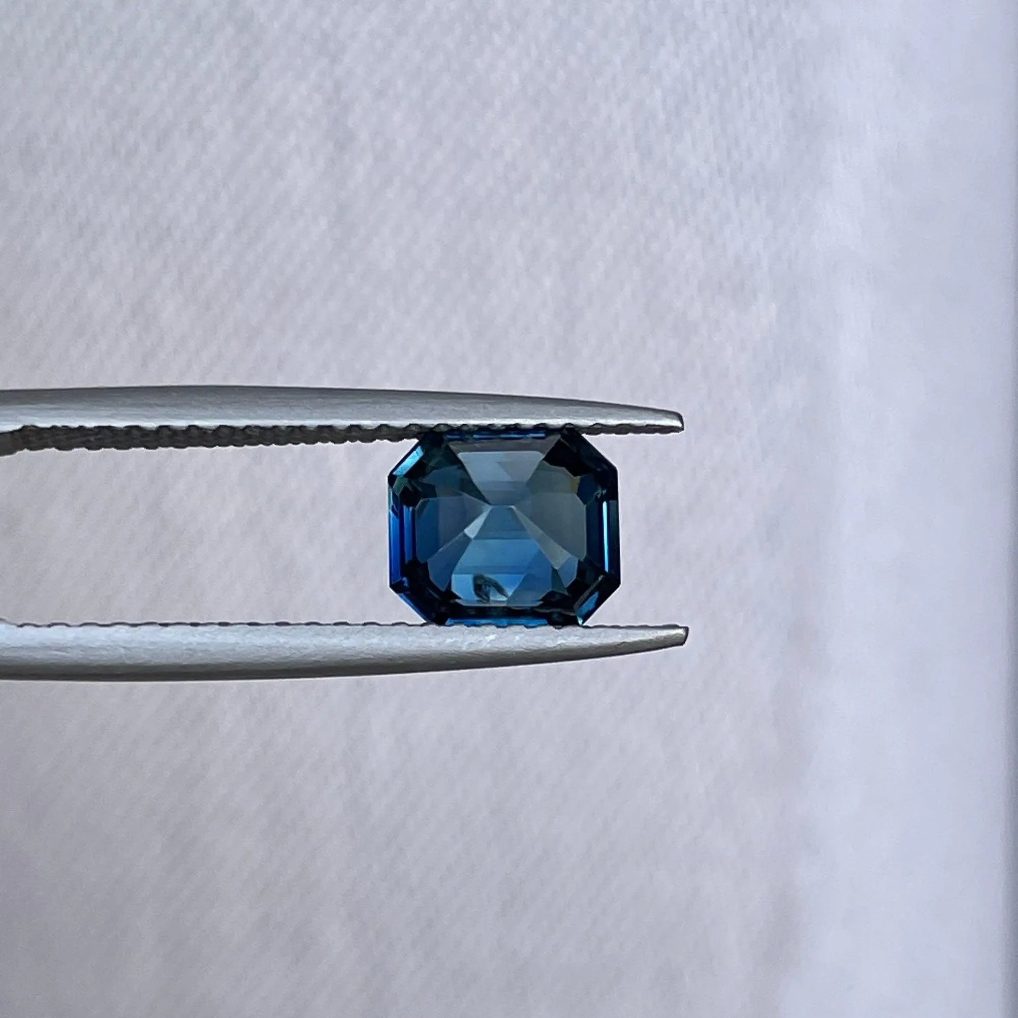 Teal Sapphire Emerald Cut 1.74 crt