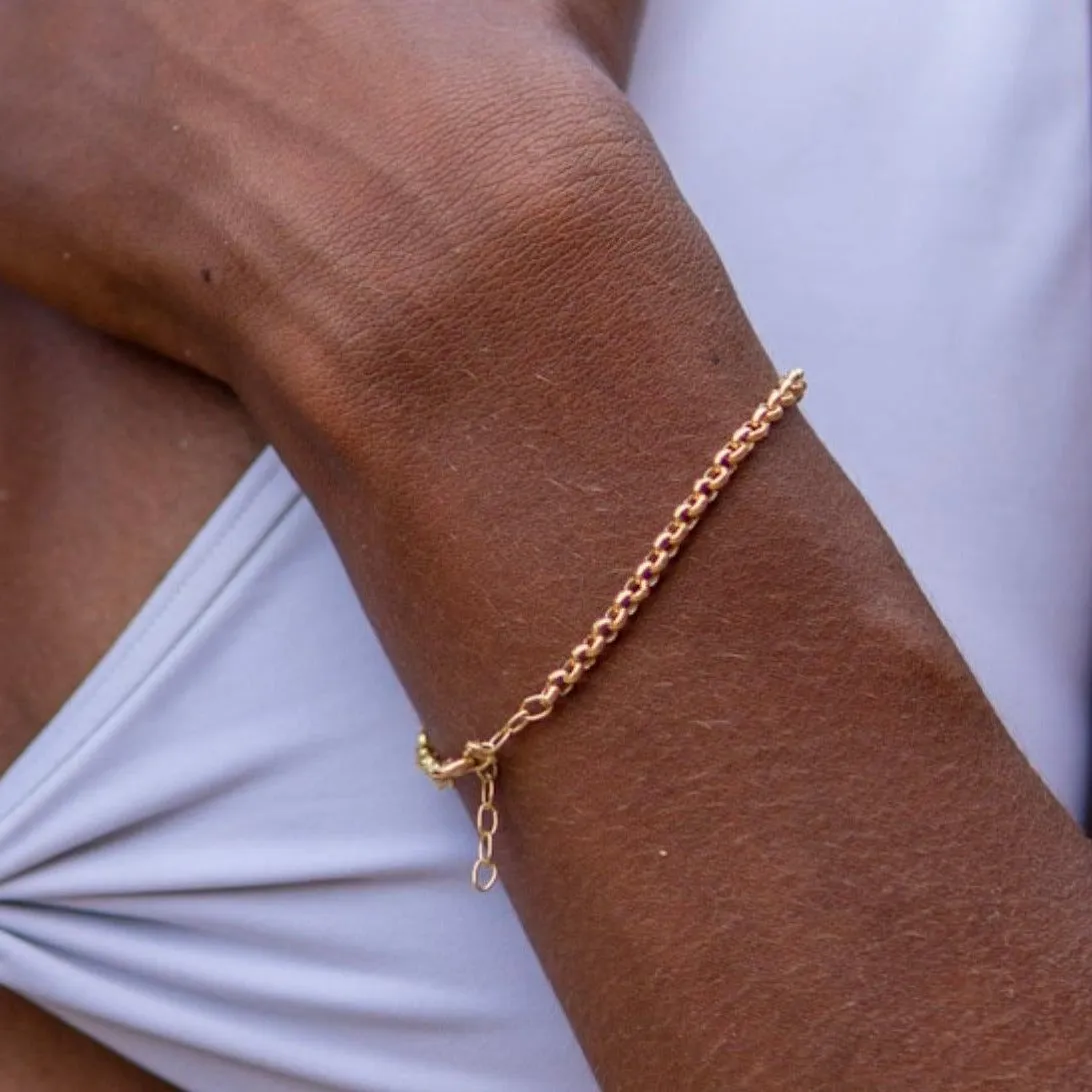 THE RILEY ROLO BRACELET - sterling silver