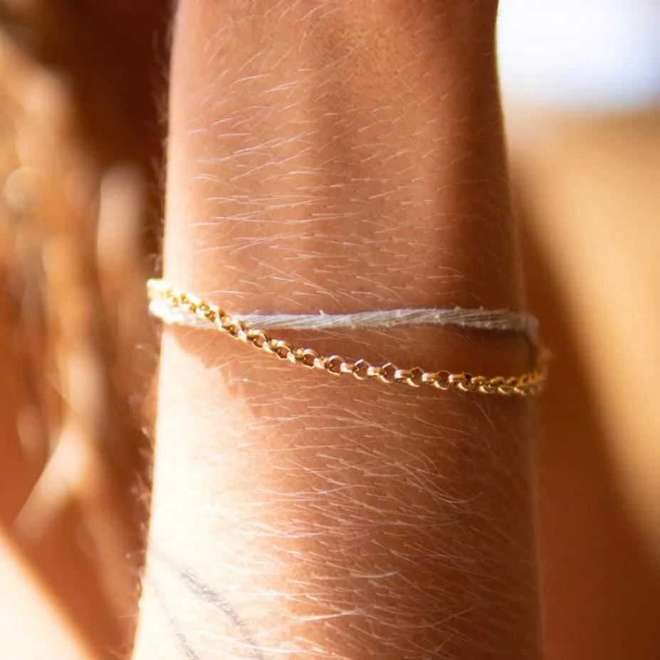 THE RILEY ROLO BRACELET - sterling silver