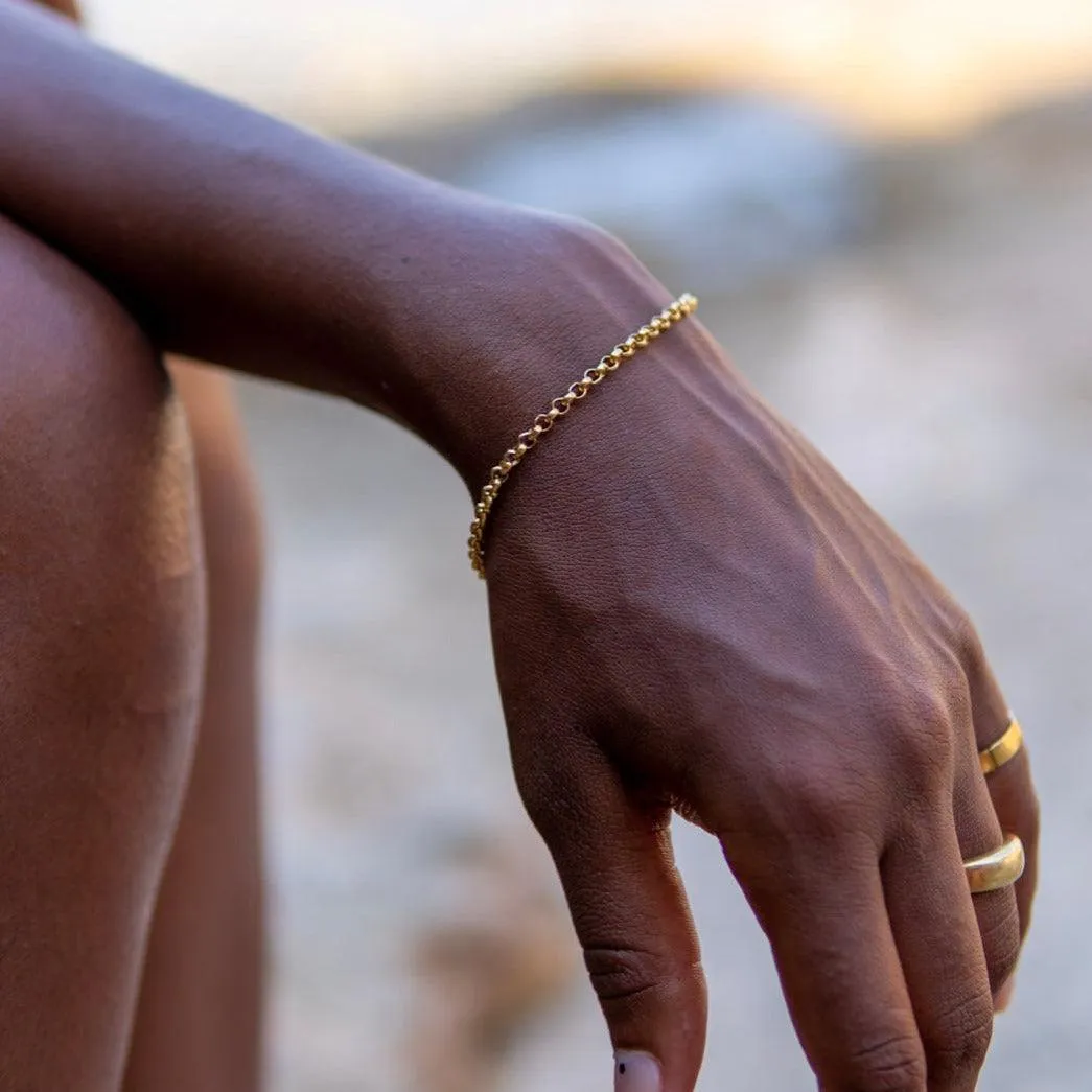 THE RILEY ROLO BRACELET - sterling silver