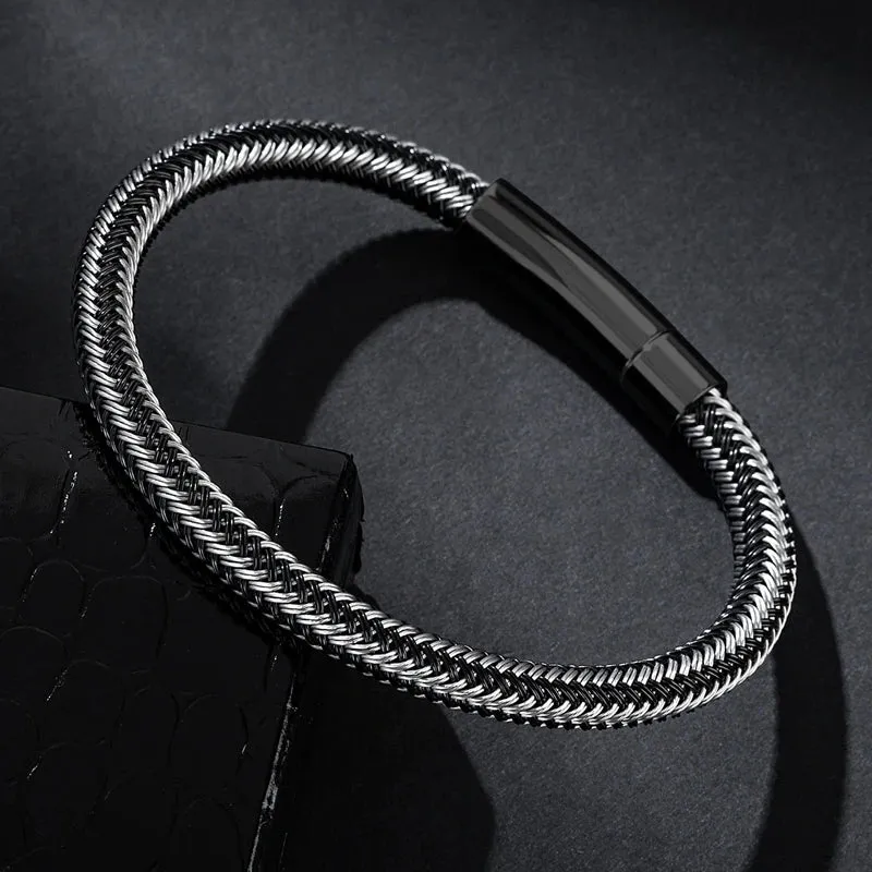 Thin wire stainless steel bracelet