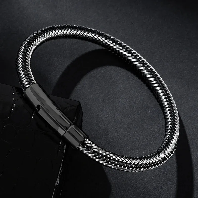 Thin wire stainless steel bracelet
