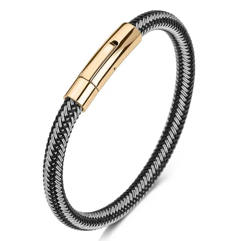 Thin wire stainless steel bracelet