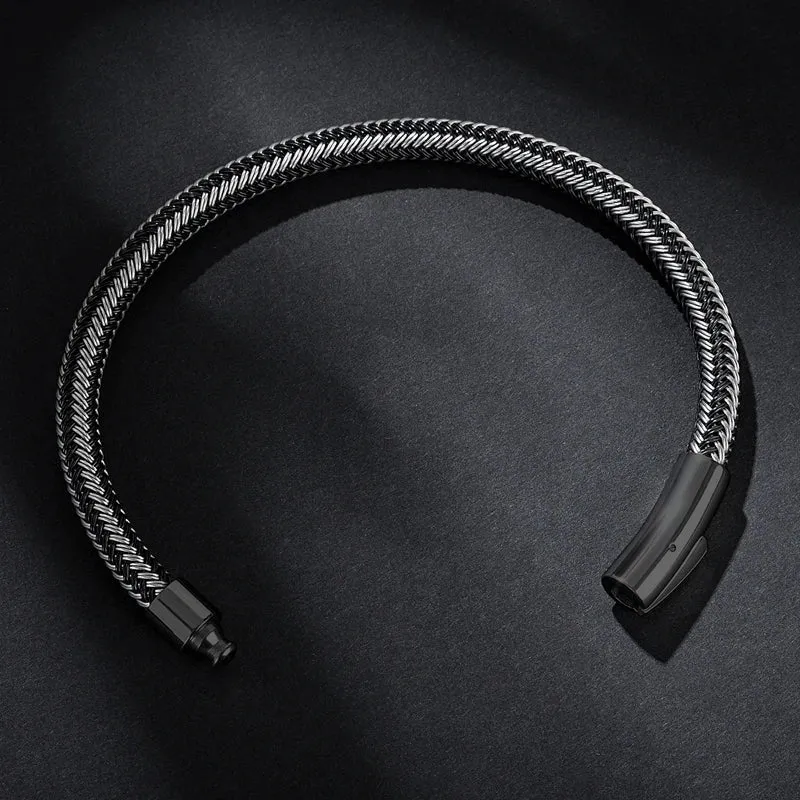 Thin wire stainless steel bracelet