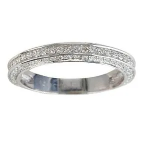 Three row diamonds Band .42ct