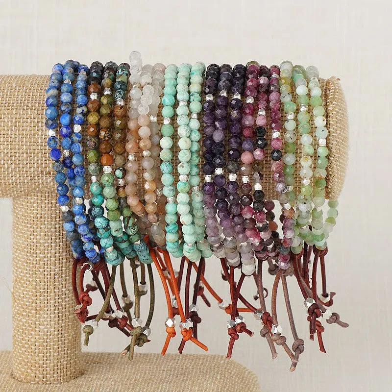 Tiny Mantras Bracelet - Peru Turquoise | Daily Intention Bracelet