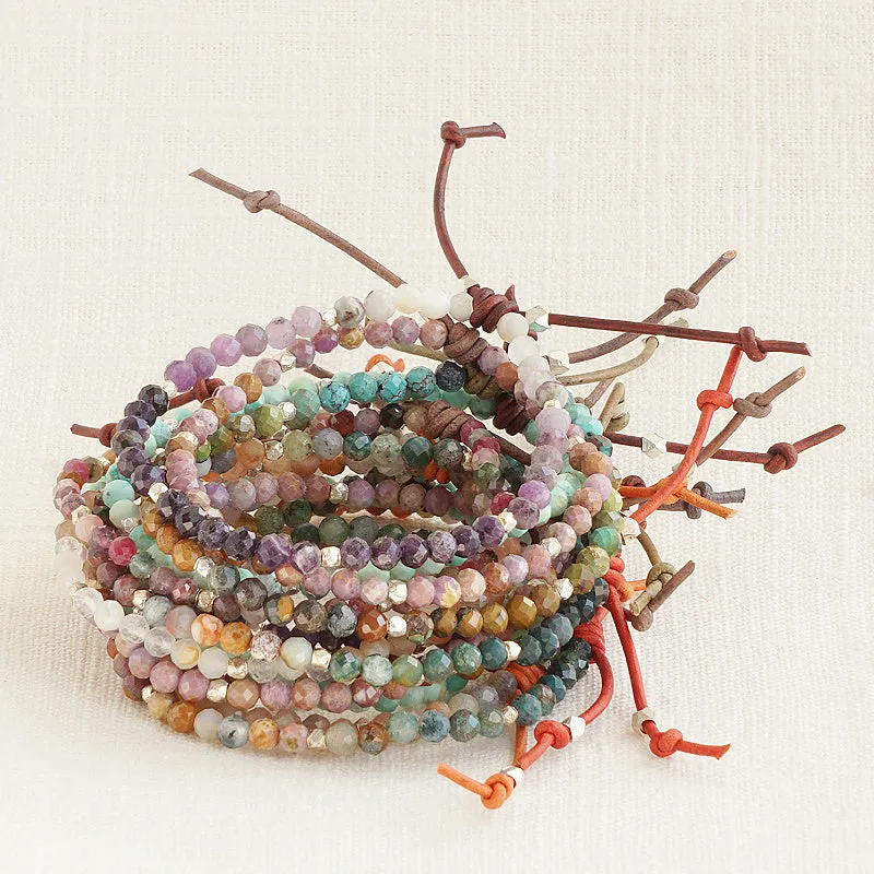 Tiny Mantras Bracelet - Peru Turquoise | Daily Intention Bracelet