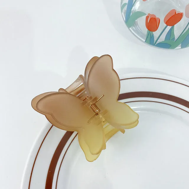 Transparent Butterfly Hair Claws Hairpin Cute Transparent Acrylic Clip