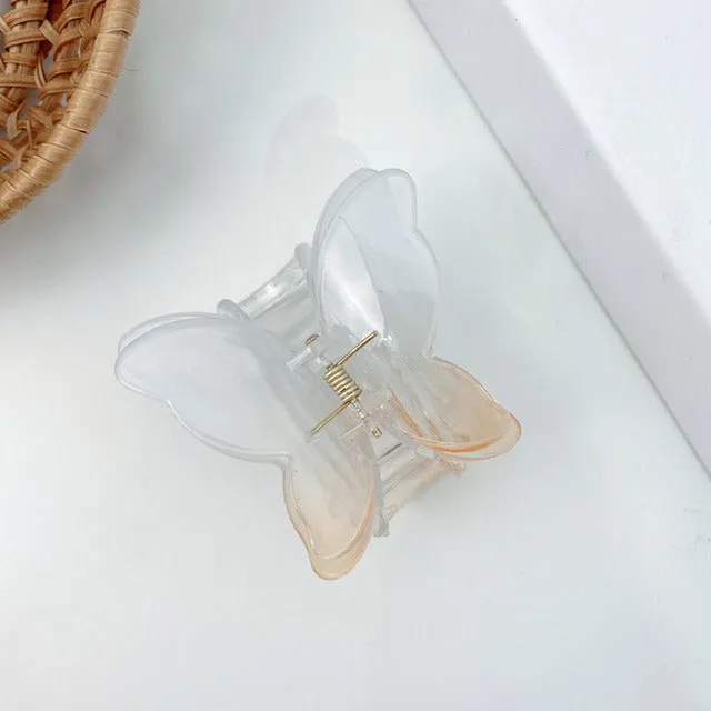 Transparent Butterfly Hair Claws Hairpin Cute Transparent Acrylic Clip