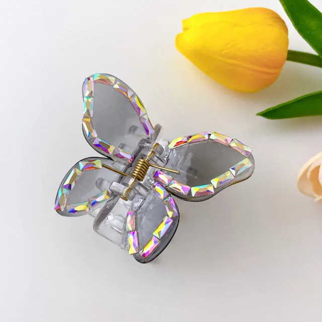 Transparent Butterfly Hair Claws Hairpin Cute Transparent Acrylic Clip