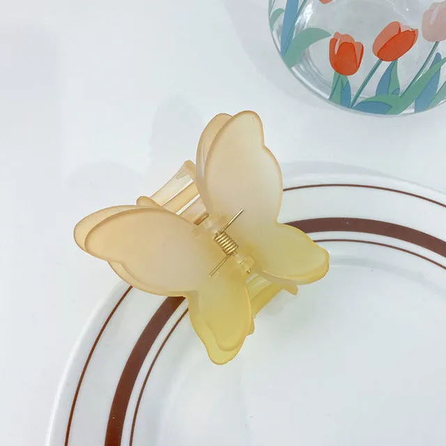 Transparent Butterfly Hair Claws Hairpin Cute Transparent Acrylic Clip