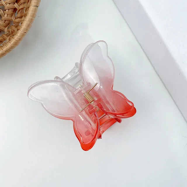 Transparent Butterfly Hair Claws Hairpin Cute Transparent Acrylic Clip